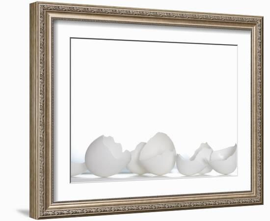 White Egg Shells-Martina Schindler-Framed Photographic Print