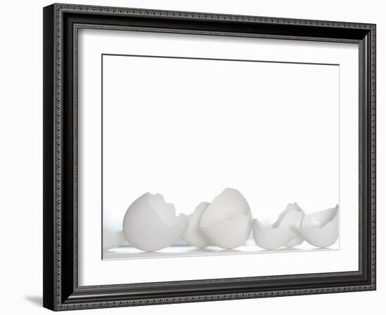 White Egg Shells-Martina Schindler-Framed Photographic Print