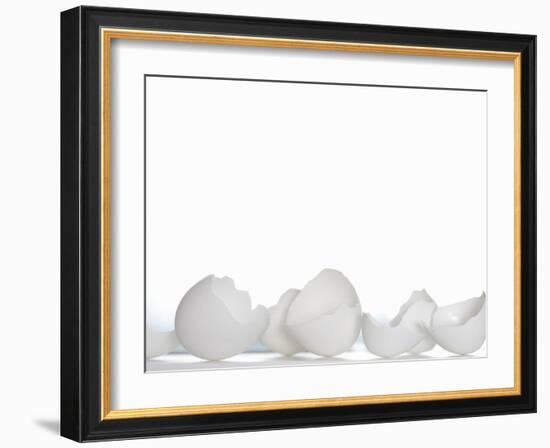 White Egg Shells-Martina Schindler-Framed Photographic Print