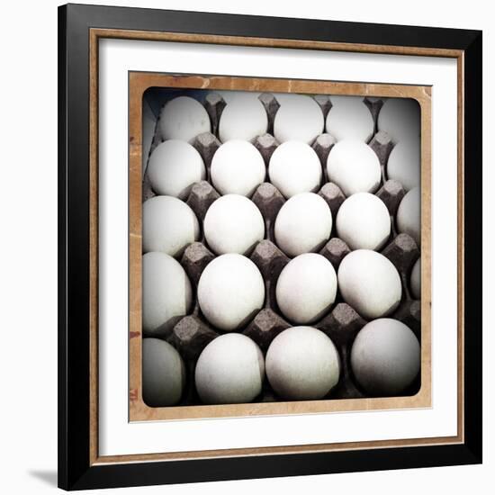 White Eggs in a Carton-pablo guzman-Framed Photographic Print