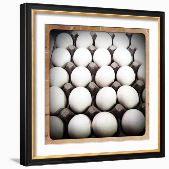 White Eggs in a Carton-pablo guzman-Framed Photographic Print