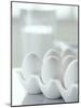 White Eggs in an Egg Holder-Alena Hrbkova-Mounted Photographic Print