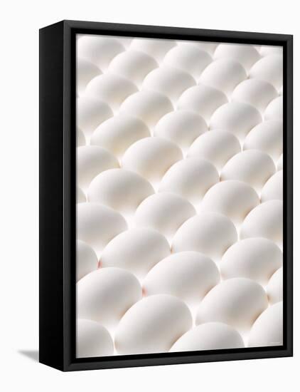 White Eggs, Lying on Their Sides, Filling the Picture-Klaus Arras-Framed Premier Image Canvas