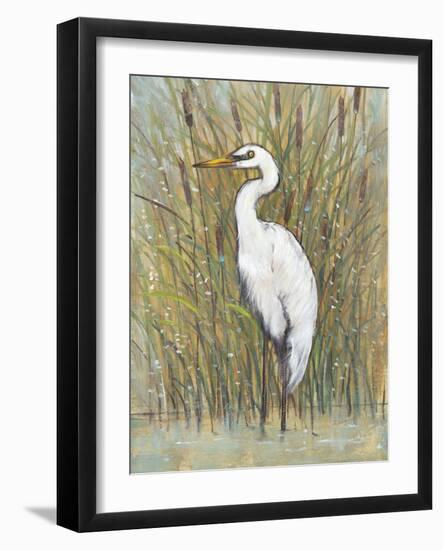 White Egret I-Tim OToole-Framed Art Print