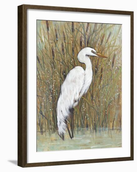 White Egret II-Tim OToole-Framed Art Print