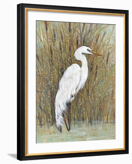 White Egret II-Tim OToole-Framed Art Print