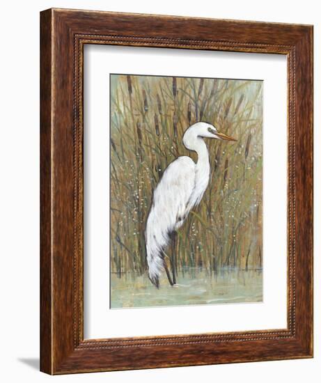 White Egret II-Tim OToole-Framed Art Print