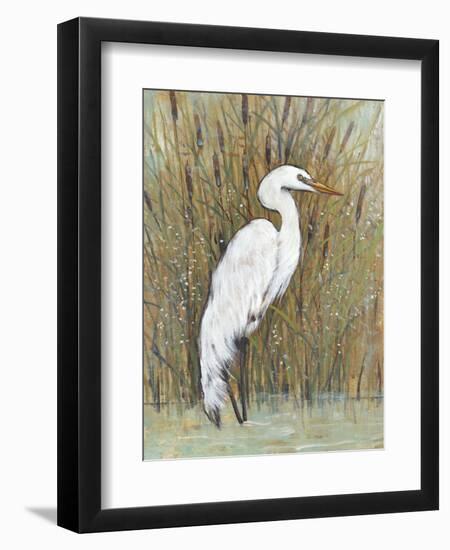 White Egret II-Tim OToole-Framed Art Print