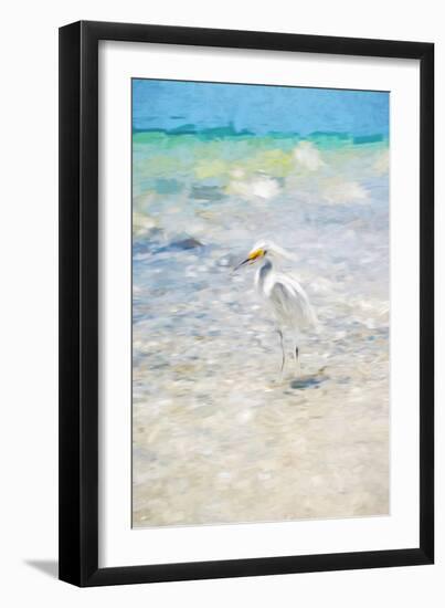 White Egret - In the Style of Oil Painting-Philippe Hugonnard-Framed Giclee Print