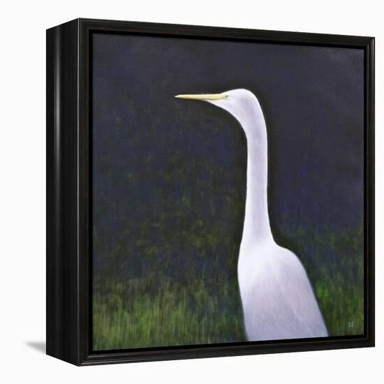 White Egret-Lincoln Seligman-Framed Premier Image Canvas