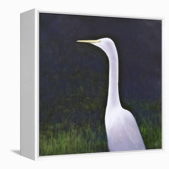 White Egret-Lincoln Seligman-Framed Premier Image Canvas