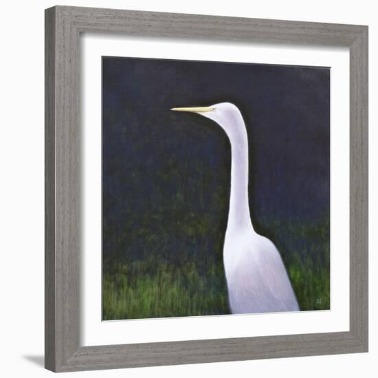 White Egret-Lincoln Seligman-Framed Giclee Print