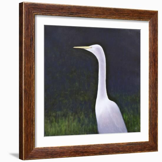 White Egret-Lincoln Seligman-Framed Giclee Print