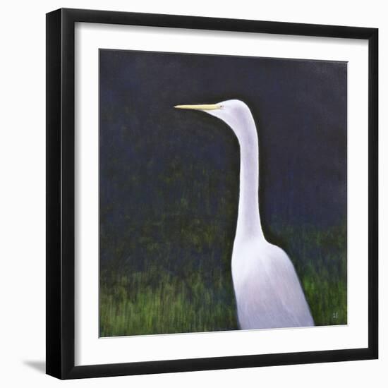 White Egret-Lincoln Seligman-Framed Giclee Print