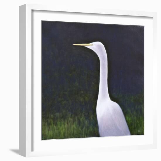 White Egret-Lincoln Seligman-Framed Giclee Print