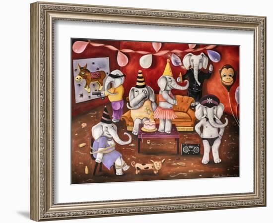 White Elephant Party-Leah Saulnier-Framed Giclee Print