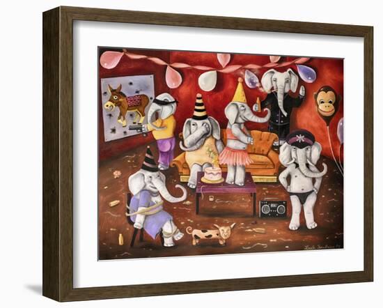 White Elephant Party-Leah Saulnier-Framed Giclee Print