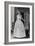 White Evening Dress by Dior, February 1958-null-Framed Photo