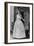 White Evening Dress by Dior, February 1958-null-Framed Photo