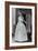 White Evening Dress by Dior, February 1958-null-Framed Photo