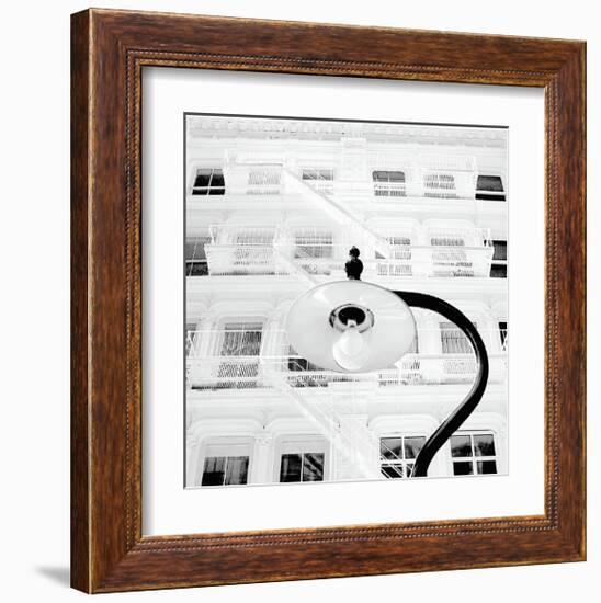 White Façade-Erin Clark-Framed Giclee Print