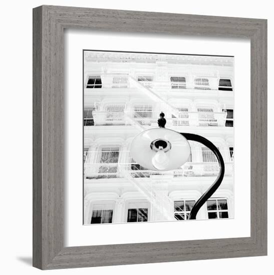 White Façade-Erin Clark-Framed Giclee Print