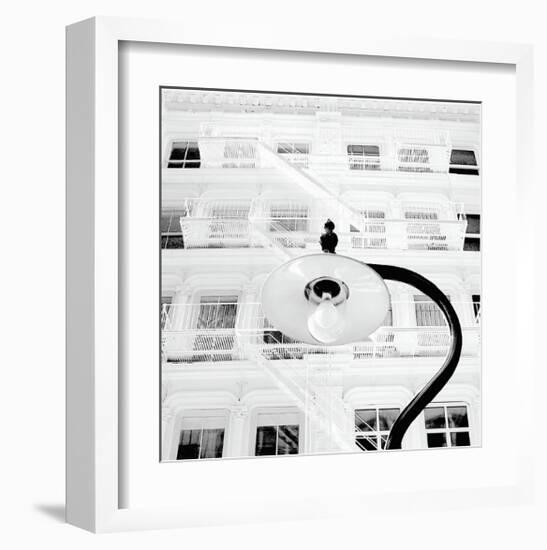 White Façade-Erin Clark-Framed Giclee Print