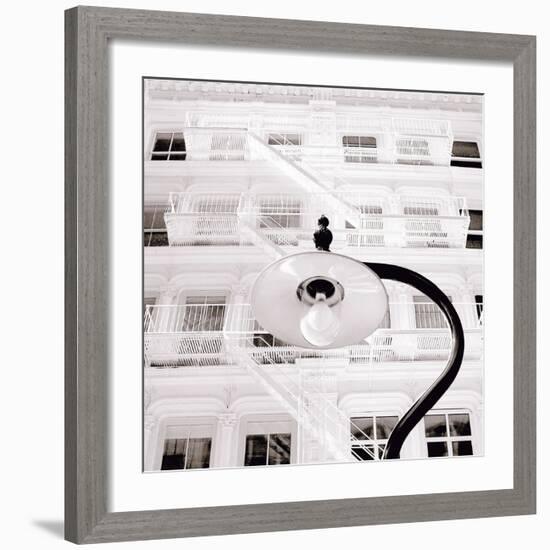 White Facade-Erin Clark-Framed Art Print