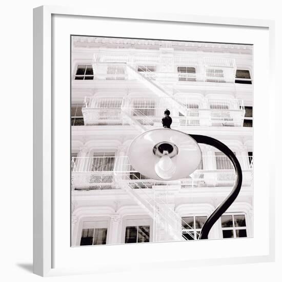 White Facade-Erin Clark-Framed Art Print