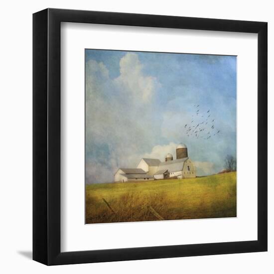 White Farm-Dawne Polis-Framed Art Print