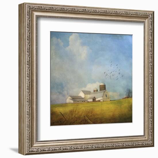 White Farm-Dawne Polis-Framed Art Print