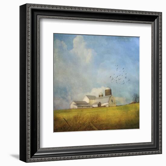 White Farm-Dawne Polis-Framed Art Print