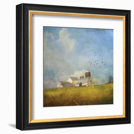 White Farm-Dawne Polis-Framed Art Print