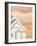 White Farmhouse Barn Autumn-Cheryl Bartley-Framed Giclee Print