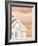 White Farmhouse Barn Autumn-Cheryl Bartley-Framed Giclee Print