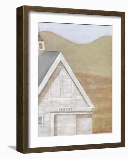 White Farmhouse Barn-Cheryl Bartley-Framed Giclee Print