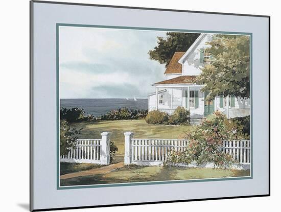 White Fence in Cape Cod-unknown Zazenski-Mounted Art Print