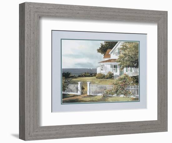 White Fence in Cape Cod-unknown Zazenski-Framed Art Print