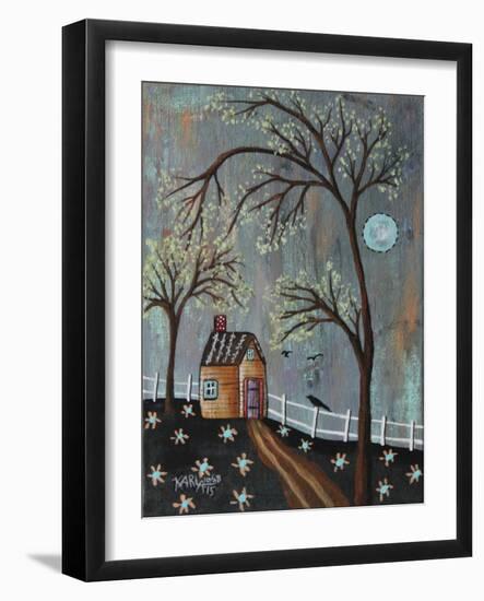 White Fence-Karla Gerard-Framed Giclee Print