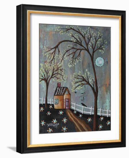 White Fence-Karla Gerard-Framed Giclee Print