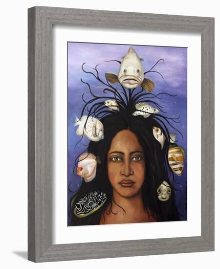 White Fish-Leah Saulnier-Framed Giclee Print