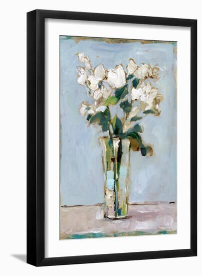 White Floral Arrangement I-Ethan Harper-Framed Art Print