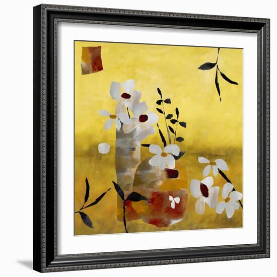 White Floral Collage II-Ruth Palmer-Framed Art Print