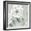 White Floral I-Aria K-Framed Art Print