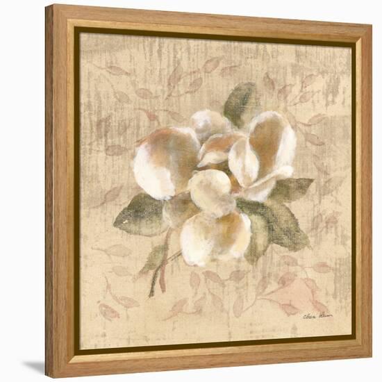 White Floral III-Cheri Blum-Framed Stretched Canvas