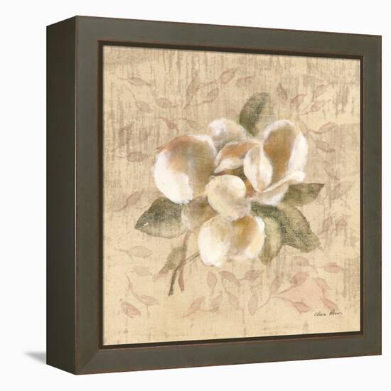 White Floral III-Cheri Blum-Framed Stretched Canvas