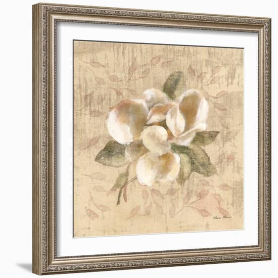 White Floral III-Cheri Blum-Framed Art Print