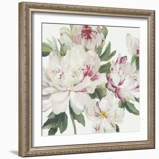 White Floral Serenity-Asia Jensen-Framed Art Print