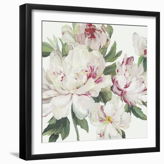 White Floral Serenity-Asia Jensen-Framed Art Print