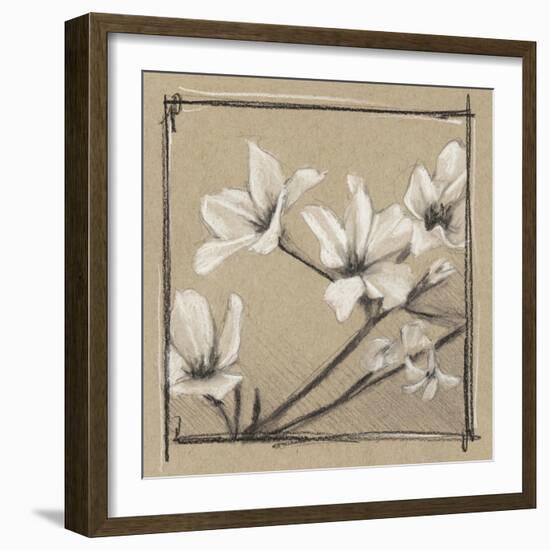 White Floral Study I-Ethan Harper-Framed Art Print